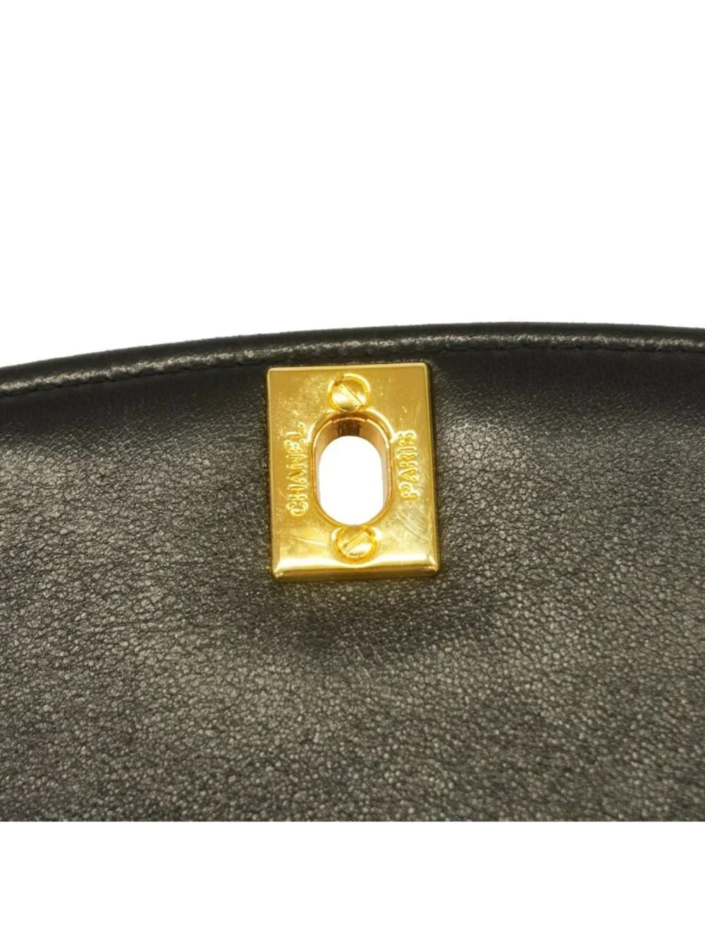 Chanel Shoulder Bag Diana Lambskin Black Gold